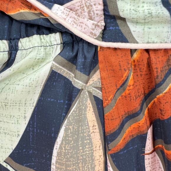 ANTHROPOLOGIE HUTCH Jess Jumpsuit Womens Small Leaf Print Short Sleeve V-neck - Picture 16 of 16